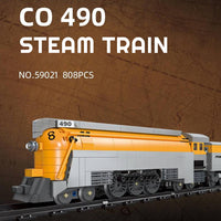 JIESTAR 59021 CO 490 Steam Train with 808 Pieces
