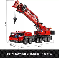 Mould King 17013 Mobile Cranes Building Blocks 4460 Pieces with Motor/APP Remote
