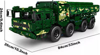 Mould King 20008 CJ-10 Military Cruise Missile Truck Building Mechanical Remote
