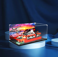 Display King -Acrylic display case with screw for LEGO® Coast Guard Rescue Boat & Helicopter 60504
