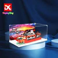Display King -Acrylic display case with screw for LEGO® Coast Guard Rescue Boat & Helicopter 60504
