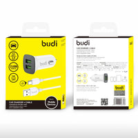 sky Budi CC631TW 2.4A 2USB Car Charger with USB-A to C Combo
