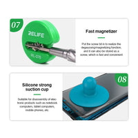 RELIFE RL-728B Magnetic-Absorbed Screwdriver Kit with Small Transparent Suction Cup for Notebook/Laptop Repair
