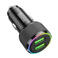 hoco NZ14 Guerrero 36W dual-port car charger - black
