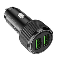 hoco NZ14 Guerrero 36W dual-port car charger - black
