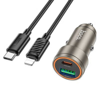 hoco Z57A Glorious PD30W+QC3.0 car charger set(C to iP)
