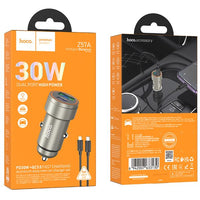 hoco Z57A Glorious PD30W+QC3.0 car charger set(C to iP)
