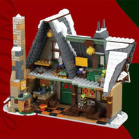 Mould King Aovatown Christmas Cottage House Bricks Kids Toys
