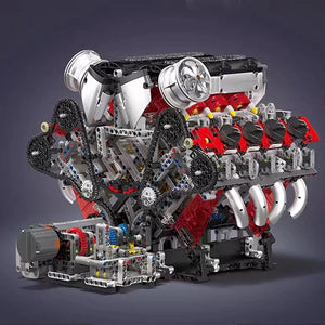 MOULD KING 10130 F488 Supercar V8 Engine With Motor with 2718 Pieces