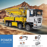 Mould King 19003 Truck with Concrete Pump 4368 Pcs with Motor/APP Remote Control
