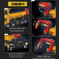 MOULD KING 17050 Actros Self-Loading Crane With Motor with 4012 Pieces
