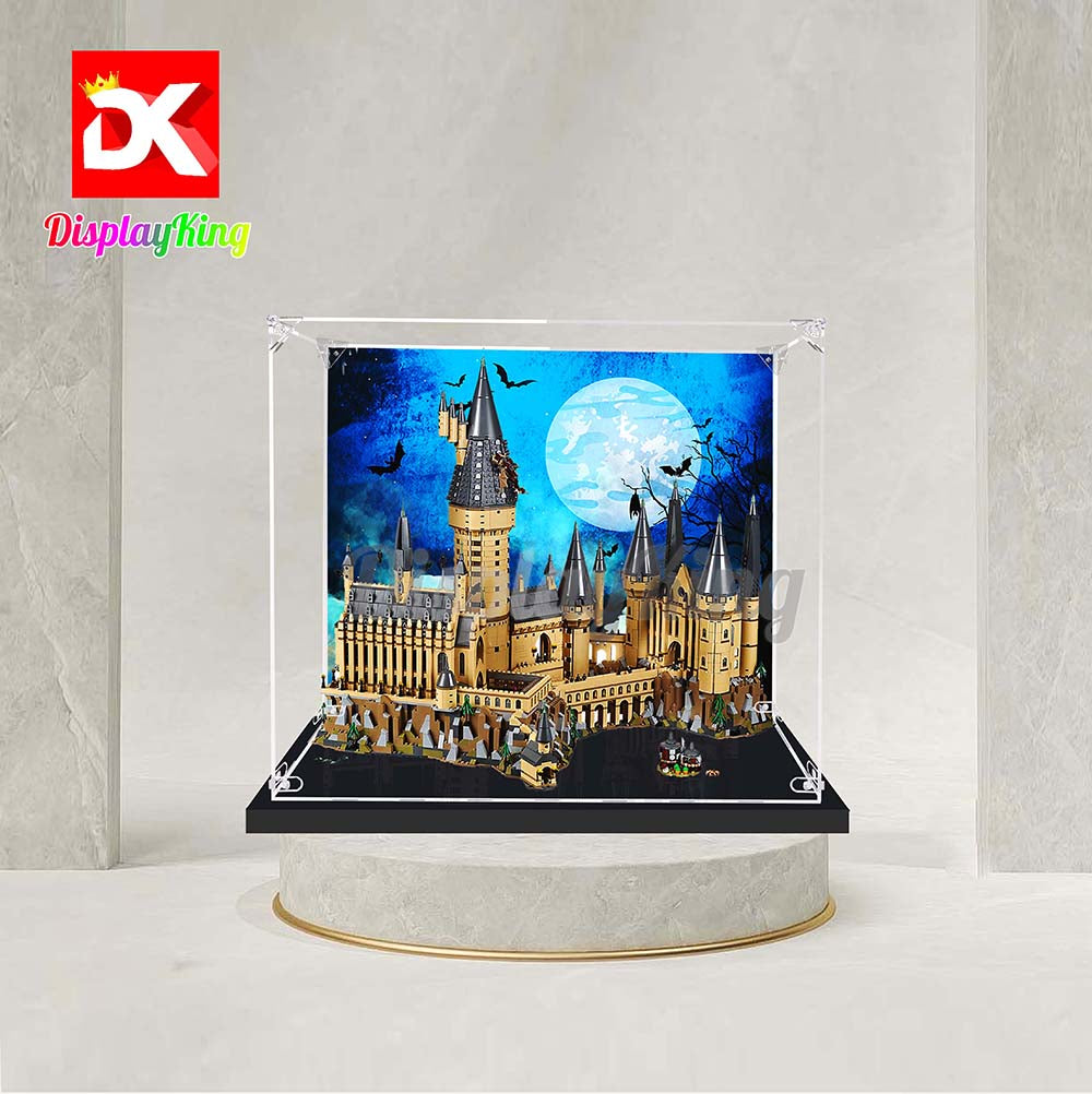 Display King Acrylic display case for Lego Hogwarts Castle 71043 3mm Thickness dust-Free and Crystal Clear Display case with Screw