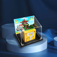 Display King -Acrylic display case with screw for LEGO® Super Mario 64 Question Mark 71395
