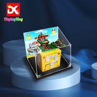 Display King -Acrylic display case with screw for LEGO® Super Mario 64 Question Mark 71395
