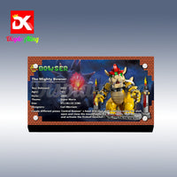 Display King - Acrylic display plaque for Lego The Mighty Bowser 71411
