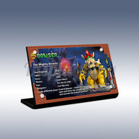 Display King - Acrylic display plaque for Lego The Mighty Bowser 71411
