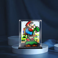Display King - Acrylic display case with screw for LEGO® Super Mario World™: Mario & Yoshi 71438