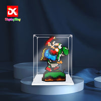 Display King - Acrylic display case with screw for LEGO® Super Mario World™: Mario & Yoshi 71438