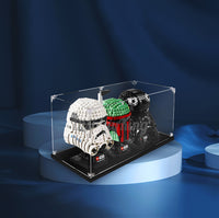 Display King - Acrylic display case with screw for LEGO® Star Wars helmets 75274+75276+76277
