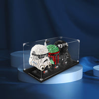 Display King - Acrylic display case with screw for LEGO® Star Wars helmets 75274+75276+76277