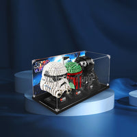 Display King - Acrylic display case with screw for LEGO® Star Wars helmets 75274+75276+76277