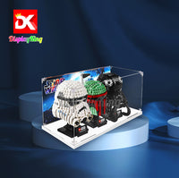 Display King - Acrylic display case with screw for LEGO® Star Wars helmets 75274+75276+76277
