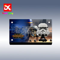 Display King - Acrylic display plaque for Lego Stormtrooper Helmet 75276
