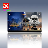 Display King - Acrylic display plaque for Lego Stormtrooper Helmet 75276
