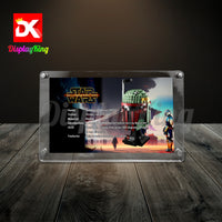 Display King - Acrylic photo frame for Lego Boba Fett Helmet 75277
