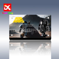 Display King - Acrylic display plaque for Lego Darth Vader Helmet 75304
