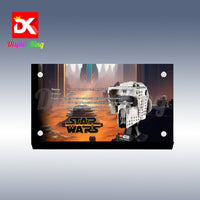 Display King - Acrylic display plaque for Lego Scout Trooper Helmet 75305
