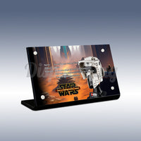 Display King - Acrylic display plaque for Lego Scout Trooper Helmet 75305
