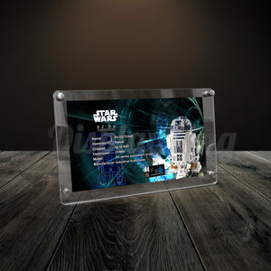 Display King - Acrylic photo frame for Lego Star Wars R2-D2 75308