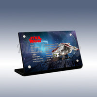 Display King - Acrylic display plaque for LEGO Republic Gunship 75309
