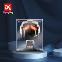 Display King - Acrylic display case with screw for LEGO® Luke Skywalker (Red Five) Helmet 75327
