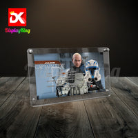 Display King - Acrylic photo frame for Lego Captain Rex Helmet 75349