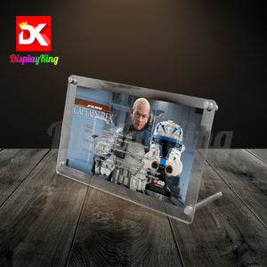 Display King - Acrylic photo frame for Lego Captain Rex Helmet 75349