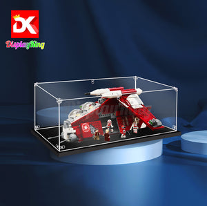 Display King - Acrylic display case for LEGO® Coruscant Guard Gunship 75354 3mm Thickness dust-Free and Crystal Clear Display case with Screw