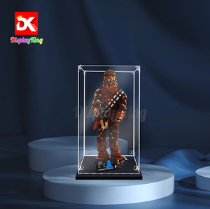 Display King - Acrylic display case for LEGO® Chewbacca 75371 3mm Thickness dust-Free and Crystal Clear Display case with Screw