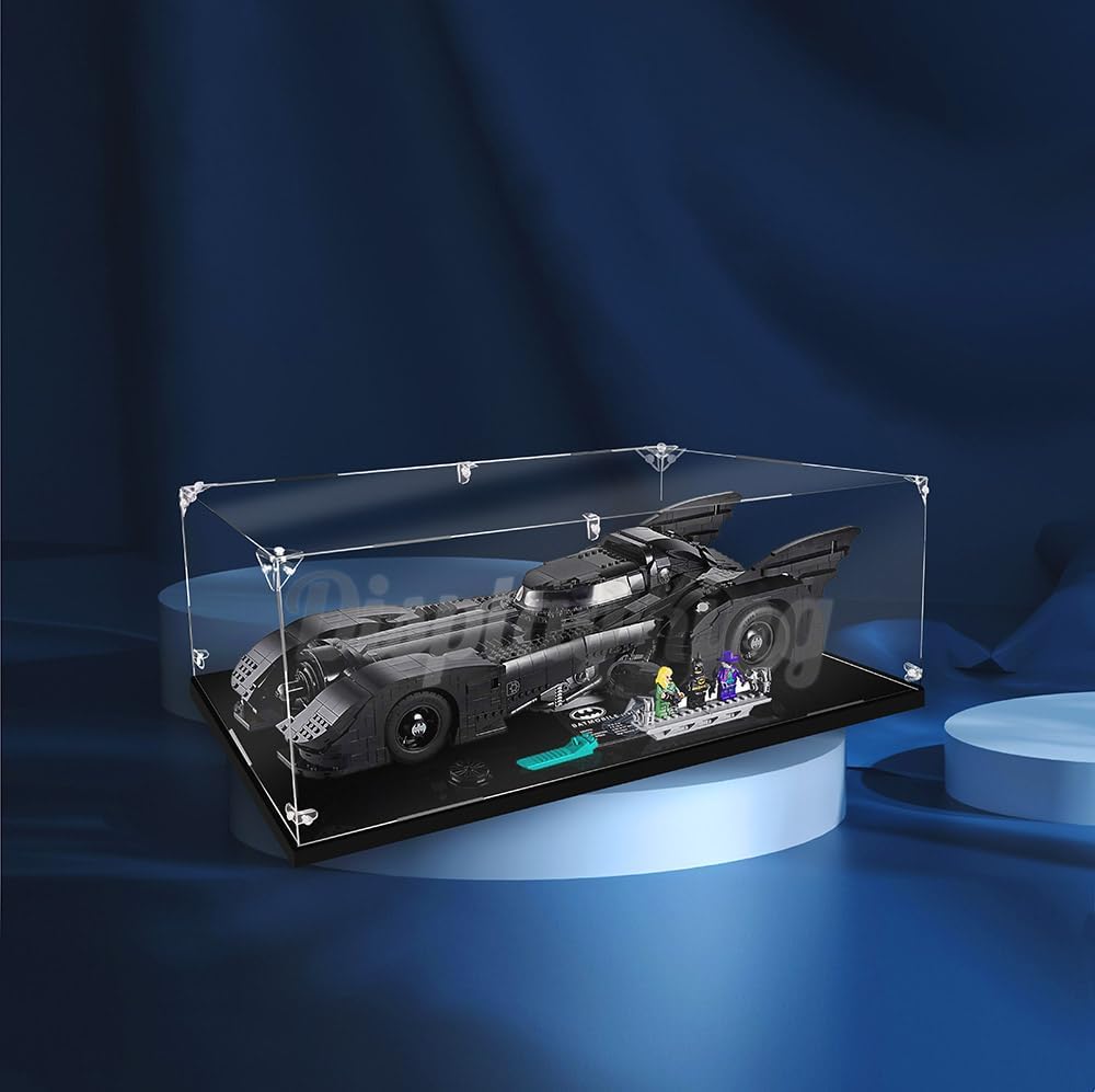 Display King - Acrylic display case for  Lego® Batmobile 76139 3mm Thickness dust-Free and Crystal Clear Display case with Screw