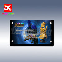 Display King - Acrylic display plaque for Lego Infinity Gauntlet 76191