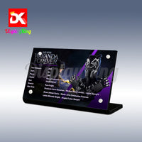 Display King - Acrylic display plaque for Lego Black Panther 76215
