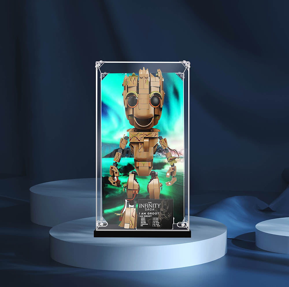 Display King - Acrylic display case for LEGO® l am Groot 76217 3mm Thi ...