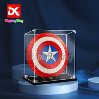 Display King - Acrylic display case with screw for LEGO® Captain America's shield 76262
