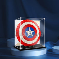 Display King - Acrylic display case with screw for LEGO® Captain America's shield 76262
