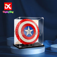 Display King - Acrylic display case with screw for LEGO® Captain America's shield 76262
