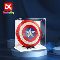 Display King - Acrylic display case with screw for LEGO® Captain America's shield 76262
