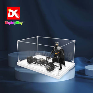 Display King - Acrylic display case with screw for LEGO® Batman Construction Figure and theBat-Pod Bike 76273