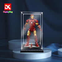 Display King -Acrylic display case with screw for LEGO® lron Man Mark 3 Collectors' Edition 76344
