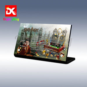 Display King - Acrylic display plaque for Lego Quidditch Trunk 76416